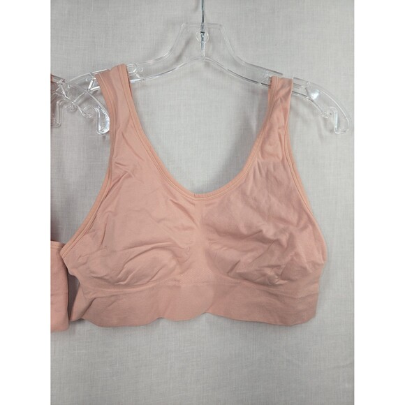 Secret Treasures 2 Stretch Bras Soft Pink Size 2XL Comfort Lounge Sleep Bras - Picture 3 of 5